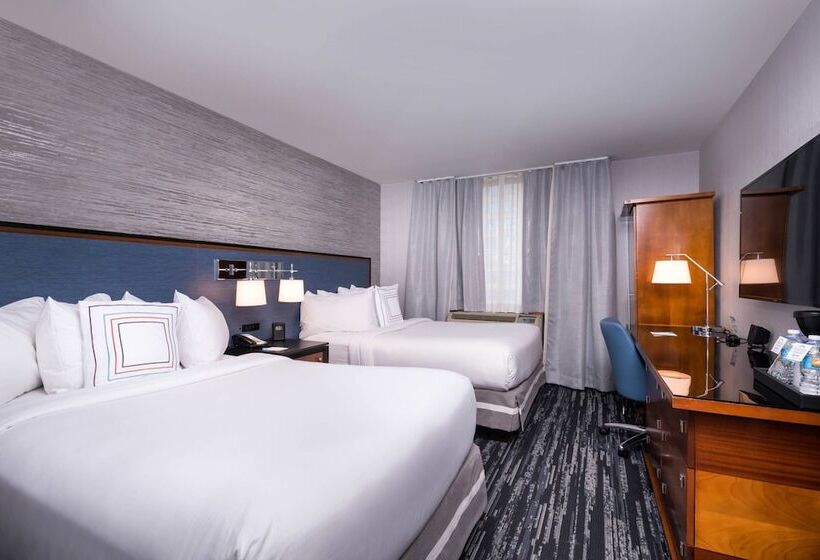 带2个双人床的标准工作室, Fairfield By Marriott New York Manhattan Times Square