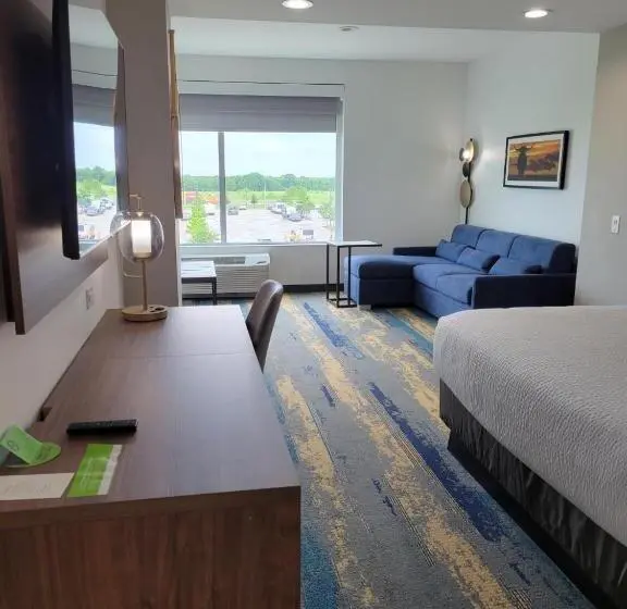 身障者適用キングサイズベッドルーム, La Quinta Inn & Suites By Wyndham Terrell