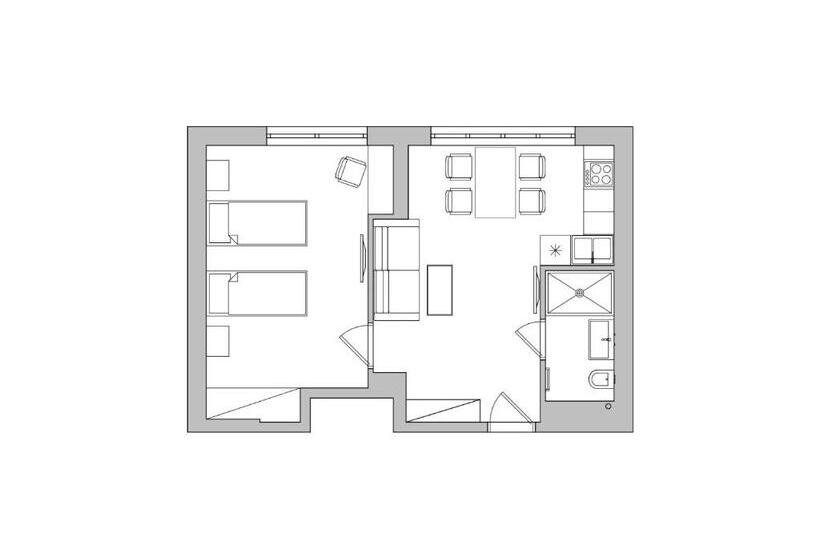 Апартаменты 1 Спальня, Orion Apartments