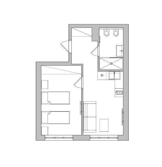 Апартаменты 1 Спальня, Orion Apartments