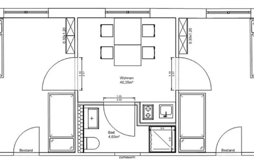 ２ベッドルームアパートメント, Site.inn Wien