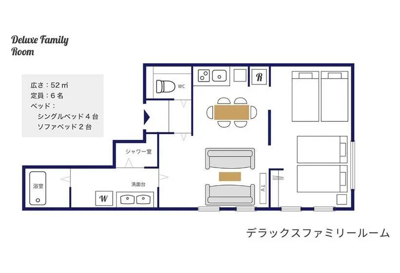 Deluxe-perhehuone, California Miyakojima Resort