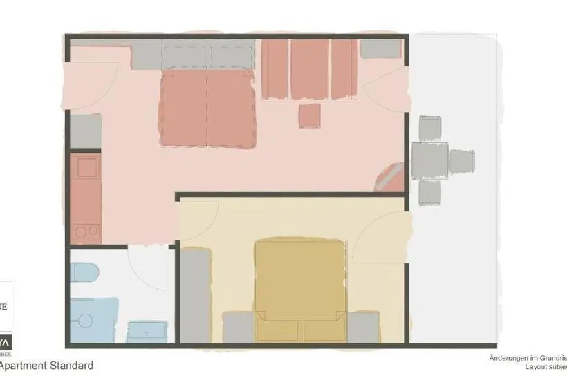 １ベッドルームアパートメント, Haus Bellevue By Vaya