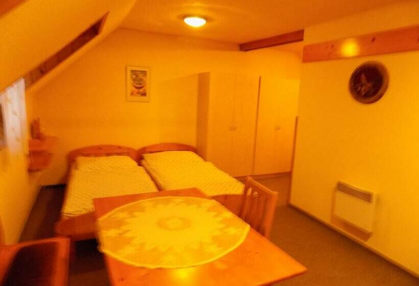 غرفة قياسية رباعية مطلة على الحديقة, Penzion Roseta