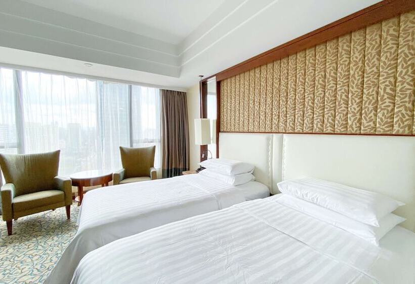 غرفة ديلوكس, Shangri La Ningbo The Three Rivers Intersection