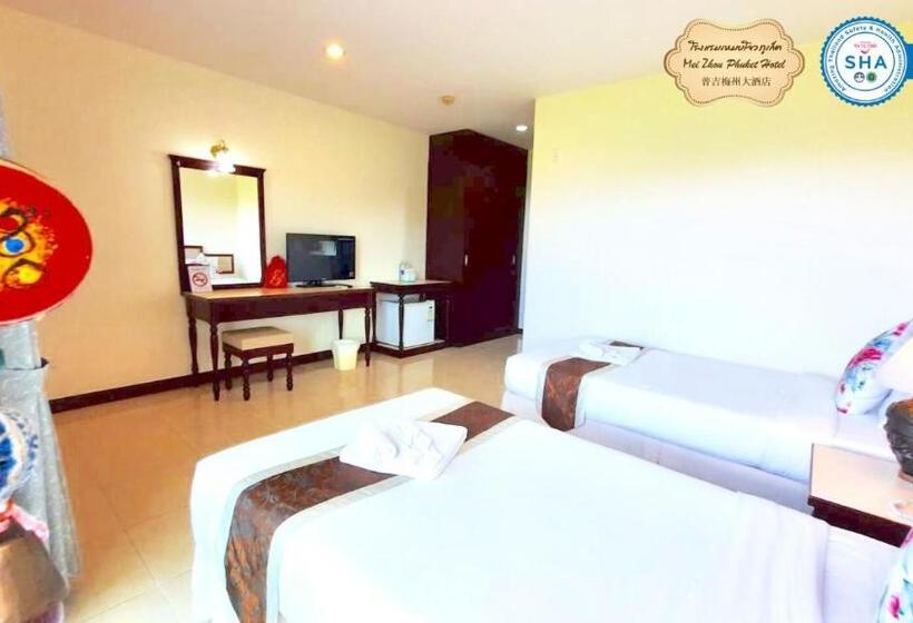 디럭스 룸, Mei Zhou Phuket Hotel   Sha Plus