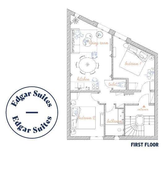 ２ベッドルームアパートメント, Edgar Suites Auteuil   Le Marois