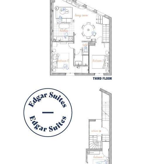 １ベッドルームペントハウスアパート, Edgar Suites Auteuil   Le Marois