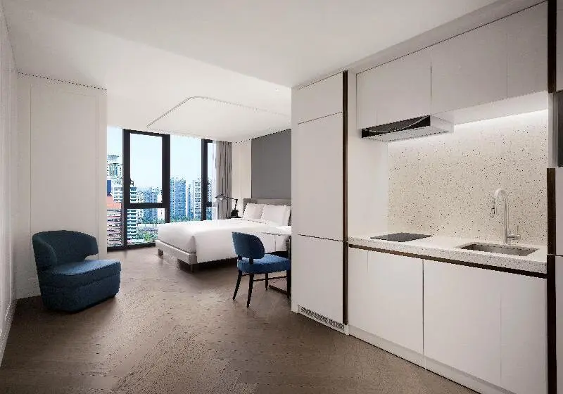 キングサイドベッドのスタンダードワンルーム, Sofitel Ambassador Seoul Hotel & Serviced Residences