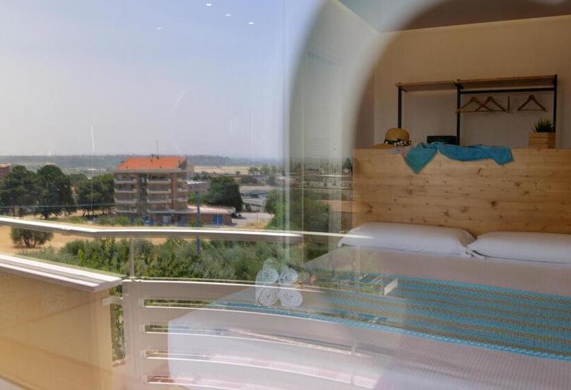 اتاق لوکس با بالکن و چشم‌انداز دریا, Dimora Effe   Eco B&b