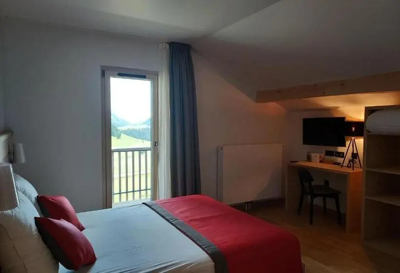 バルコニー付きデラックスルーム, Auberge Des Glieres Plateau Des Glières