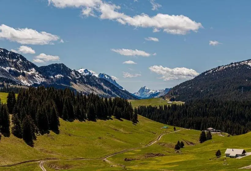 バルコニー付きデラックスルーム, Auberge Des Glieres Plateau Des Glières