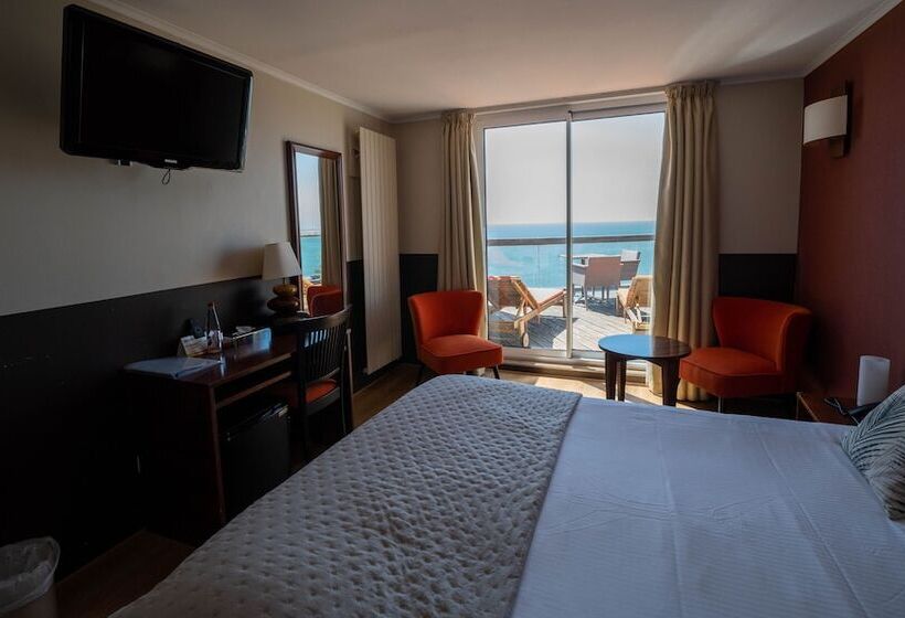 חדר סופריור נוף לים, Logis Hotel   La Petite Rade