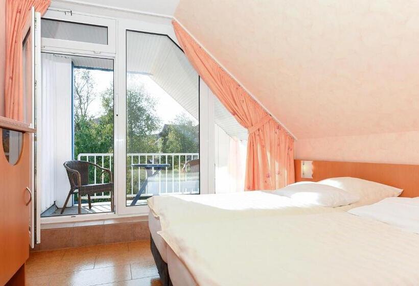 غرفة قياسية مزوَّدة بشُرفة, Pension Altes Siel