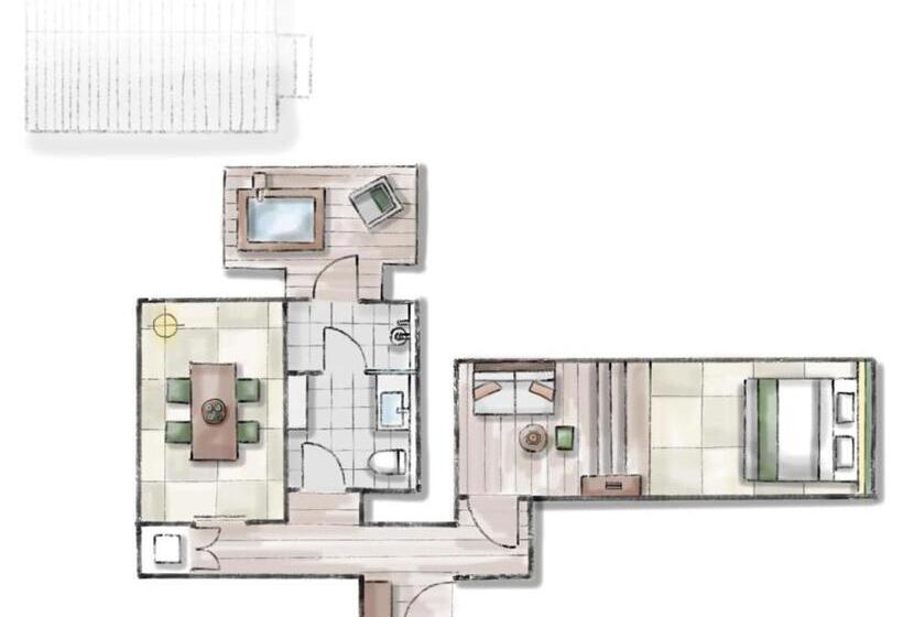 اتاق لوکس با تخت بزرگ, Nazuna Obi Onsen Resort