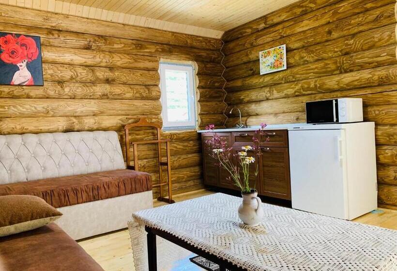 آپارتمان 1 خوابه با تراس, Chalet Vedmezhe