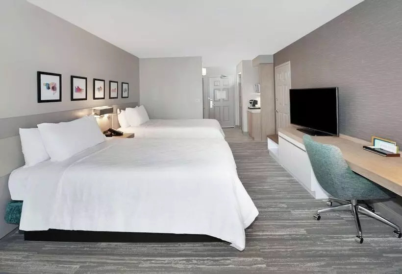 ２ダブルベッドのスタンダードルーム, Hilton Garden Inn Chicago North Shore / Evanston