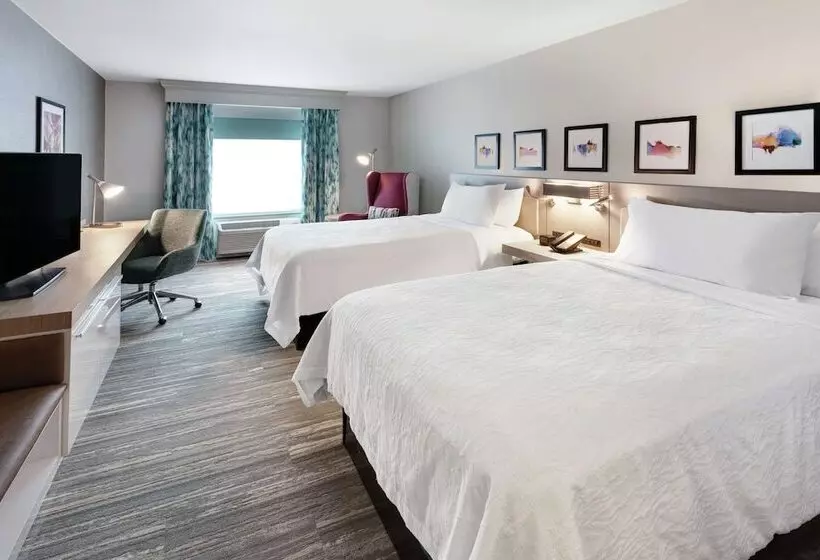 ２ダブルベッドのスタンダードルーム, Hilton Garden Inn Chicago North Shore / Evanston