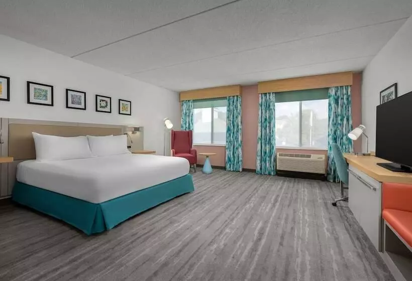 اتاق استاندارد با تخت بزرگ برای معلولان, Hilton Garden Inn Greensboro