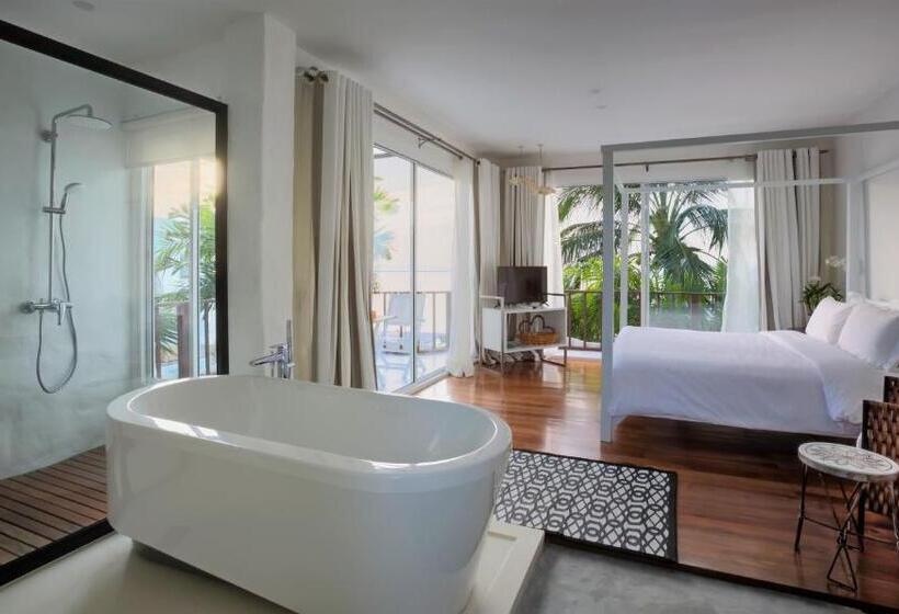اتاق لوکس با تراس, Villa Nalinnadda Petite Hotel & Spa, Adults Only   Sha Extra Plus