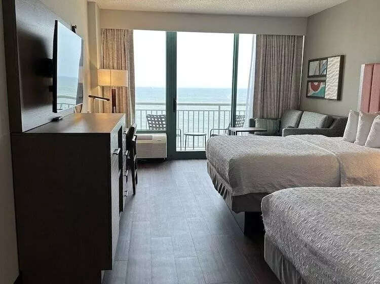 اتاق استاندارد با چشم‌انداز دریا, Hampton Inn Virginia Beachoceanfront South