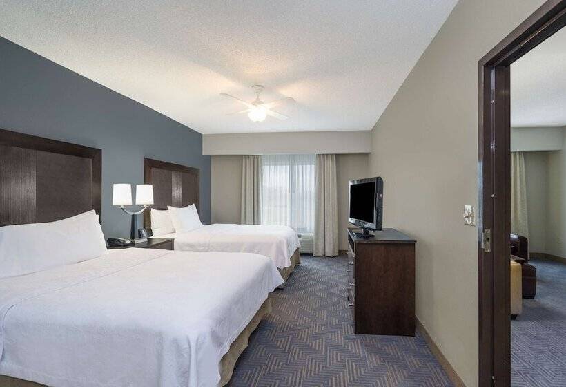 带2个卧室的套房, Homewood Suites By Hilton Louisvilleeast
