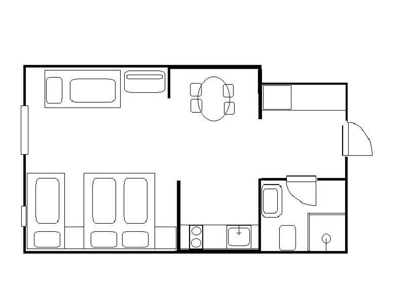침실 1개 아파트, Santner,