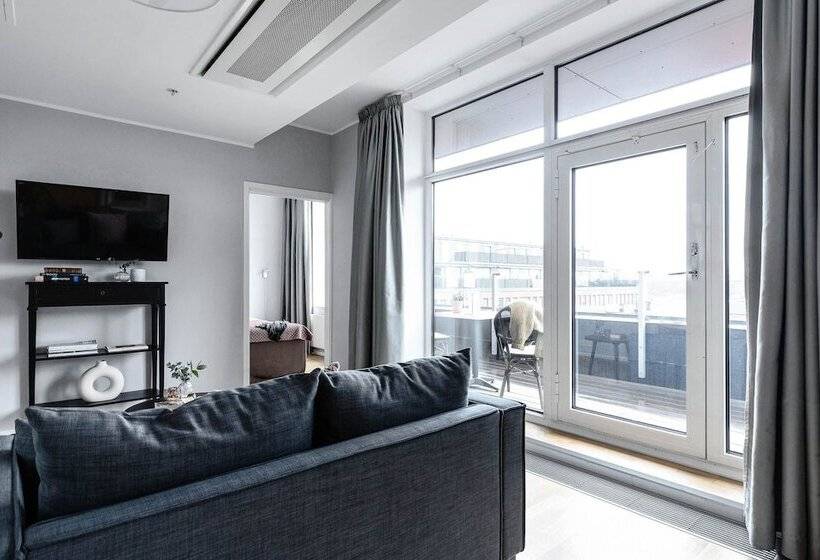 침실 1개 테라스 아파트, Biz Apartment Gärdet