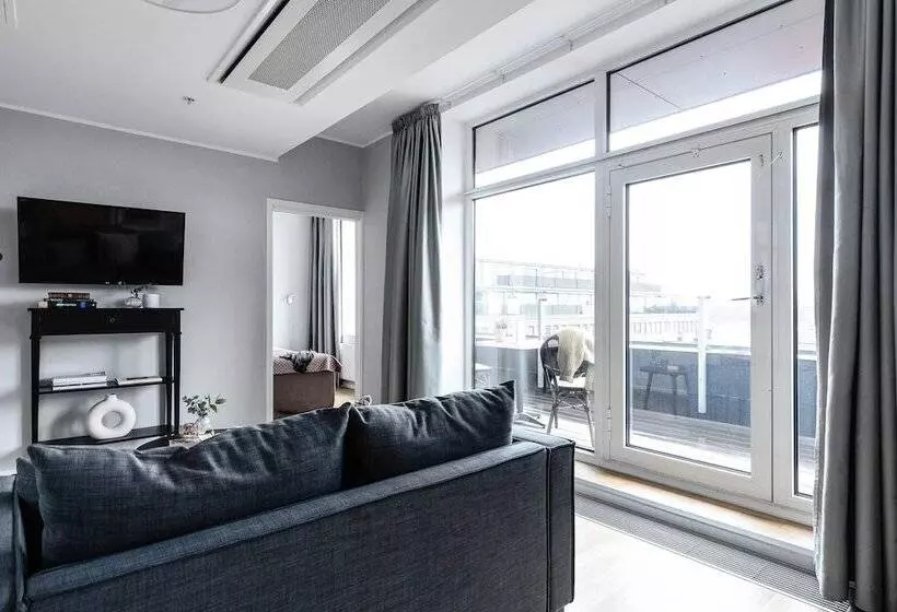 テラス付き１ベッドルームアパートメント, Biz Apartment Gärdet