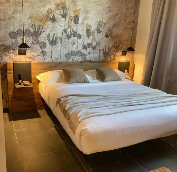 キングサイズベッドのスタンダードルーム, Agriturismo Podere Cavaga Lago D Iseo Agribio Winery
