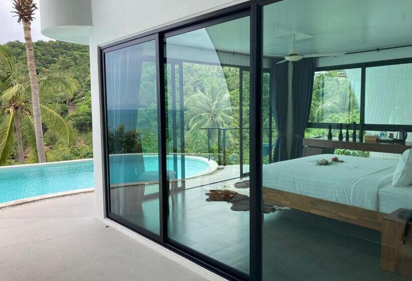 اتاق استاندارد با چشمانداز استخر, Villa The Spot Koh Samui