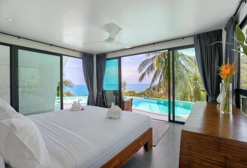 اتاق استاندارد با چشمانداز استخر, Villa The Spot Koh Samui