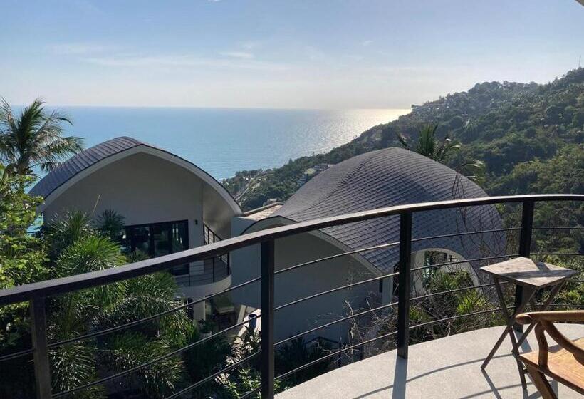 اتاق لوکس با بالکن و چشمانداز دریا, Villa The Spot Koh Samui