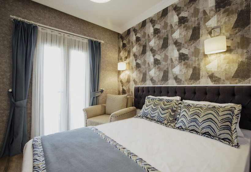 اتاق استاندارد با تخت دوبل و چشمانداز دریا, Capa Butik Otel