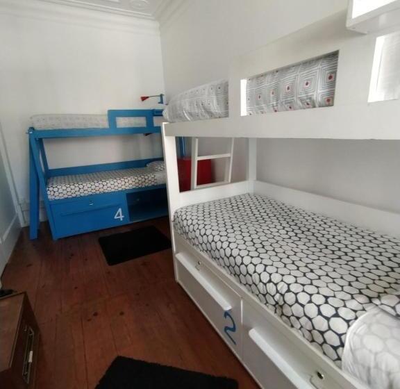اتاق استاندارد چهارنفره با سرویس بهداشتی مشترک, Aveiro Rossio Hostel