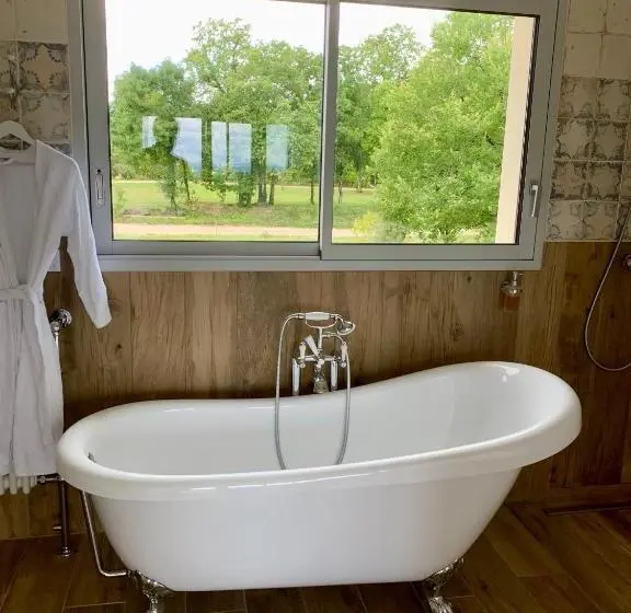 バルコニー付きデラックスルーム, Maison D Hôtes De Charme Le Clos De La Fontaine Piscine & Spa