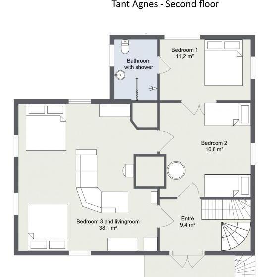 شقة ديلوكس غرفة نوم واحدة, Ingebo Hagar Bondgårdsboende