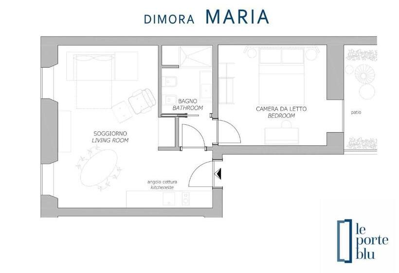 آپارتمان 1 خوابه, Le Porte Blu