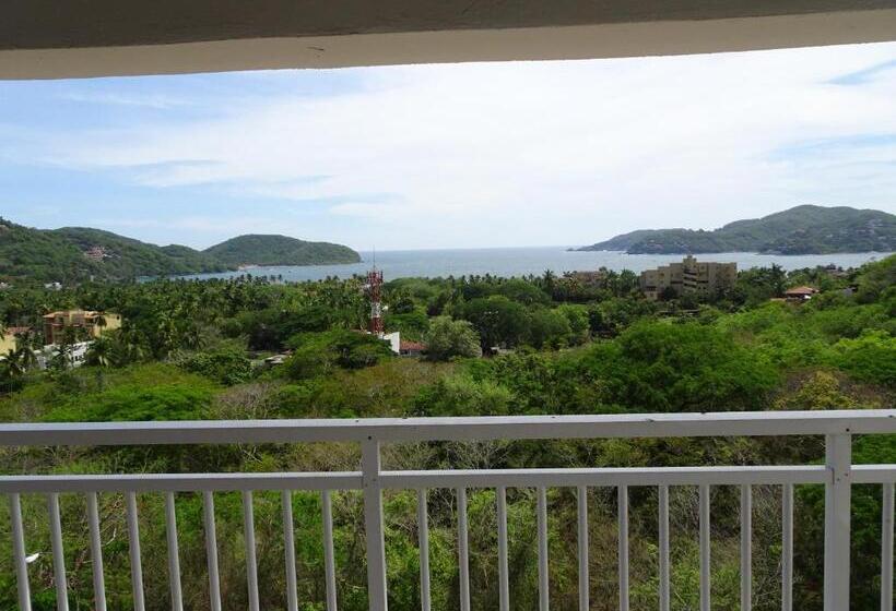 חדר משפחתי נוף לים, Sunset House Zihuatanejo