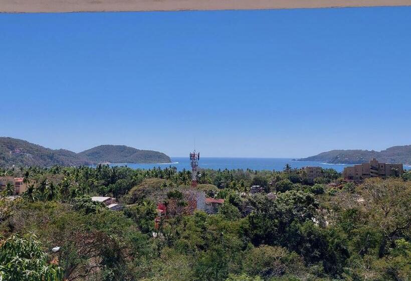 חדר משפחתי נוף לים, Sunset House Zihuatanejo