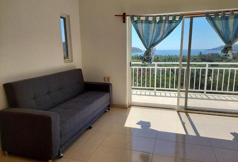 דירת חדר נוף לים, Sunset House Zihuatanejo