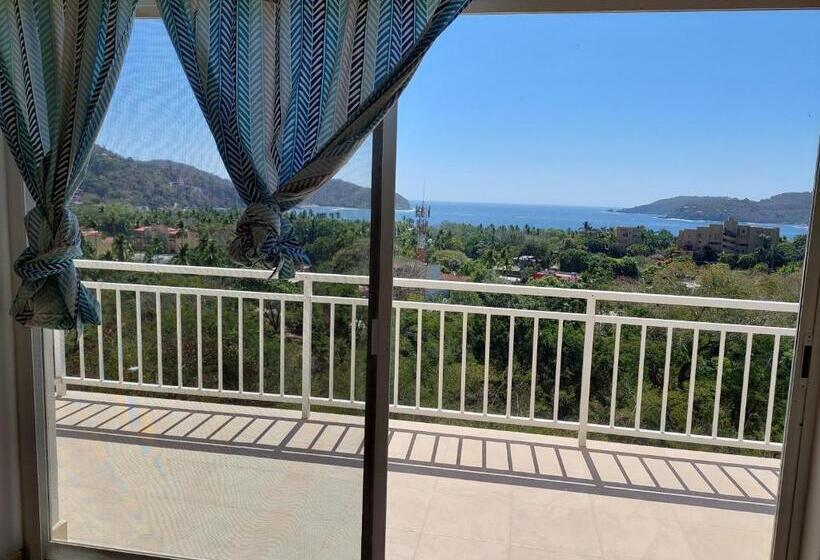 דירת חדר נוף לים, Sunset House Zihuatanejo