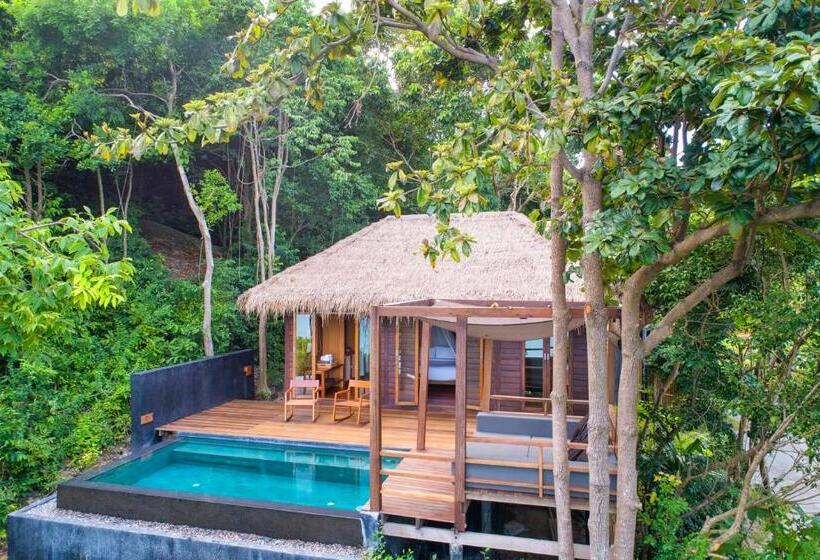 Villa 1 Yatak Odalı ve Yüzme Havuzlu, Haadtien Beach Resort