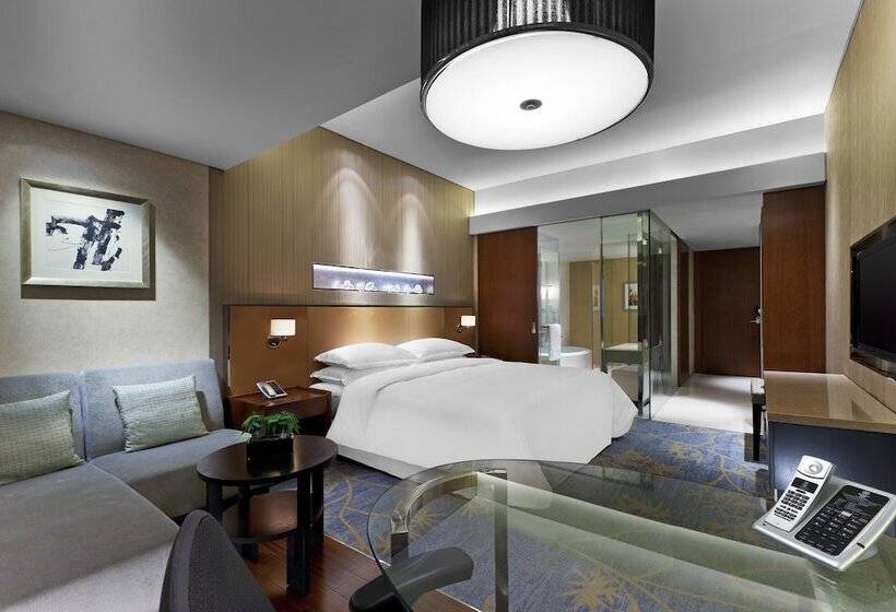 스탠다드 룸 더블 침대 도시 전망, Sheraton Grand Beijing Dongcheng