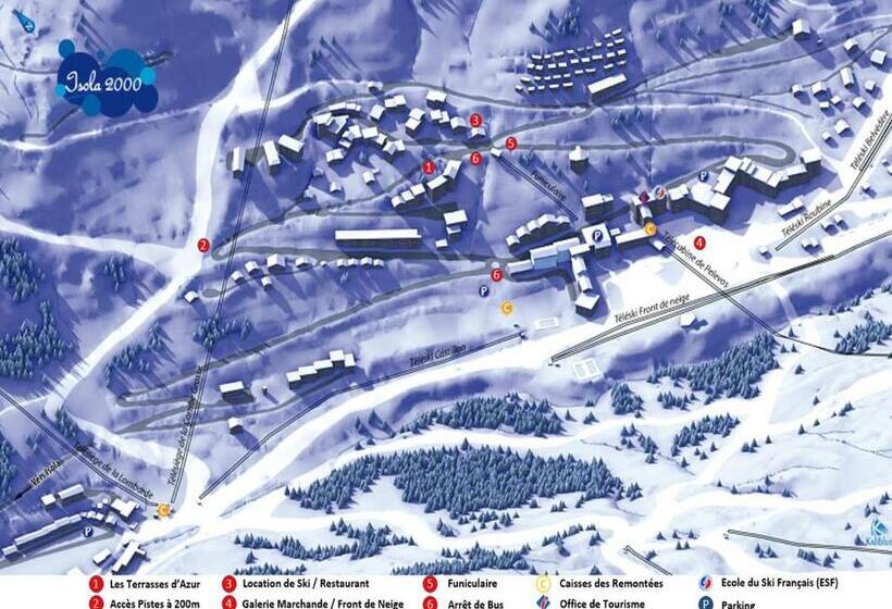 شقة غرفة واحدة, Appartement 2p Isola 2000