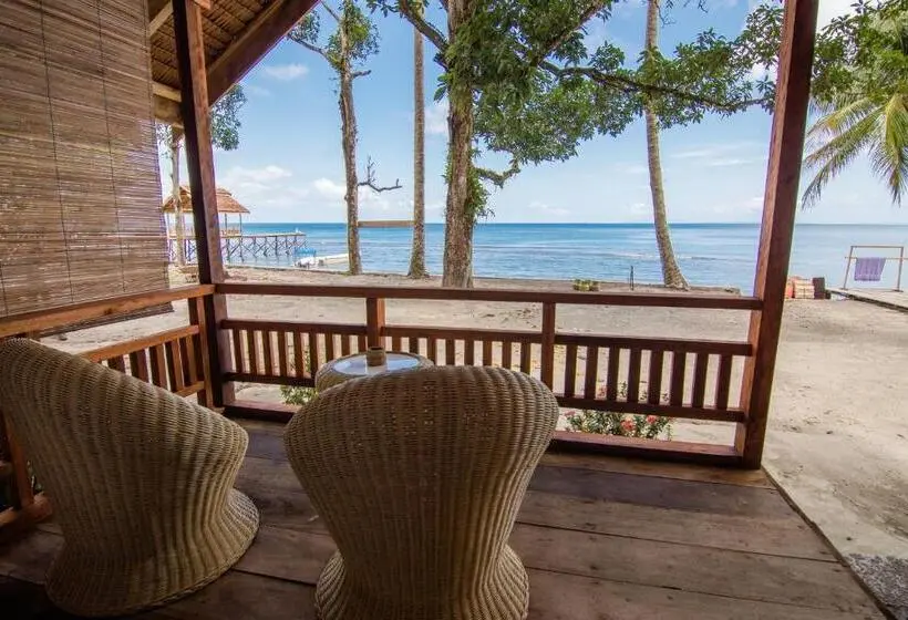 オーシャンビューデラックスルームバルコニー付き, Pristine Paradise Dive Resort Una Una