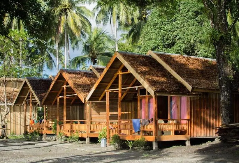 オーシャンビューデラックスルームバルコニー付き, Pristine Paradise Dive Resort Una Una