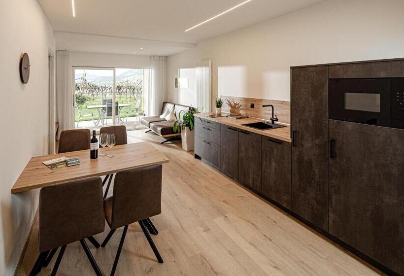 Апартаменты 1 Спальня с Террасой, Prälatenhof Wine & Apartments