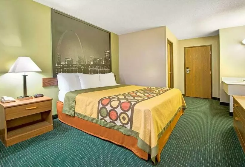 キングサイズベッドのスタンダードルーム, Super 8 By Wyndham Eureka/six Flags Nearby