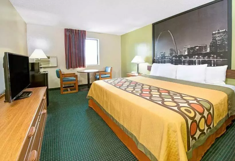 キングサイズベッドのスタンダードルーム, Super 8 By Wyndham Eureka/six Flags Nearby